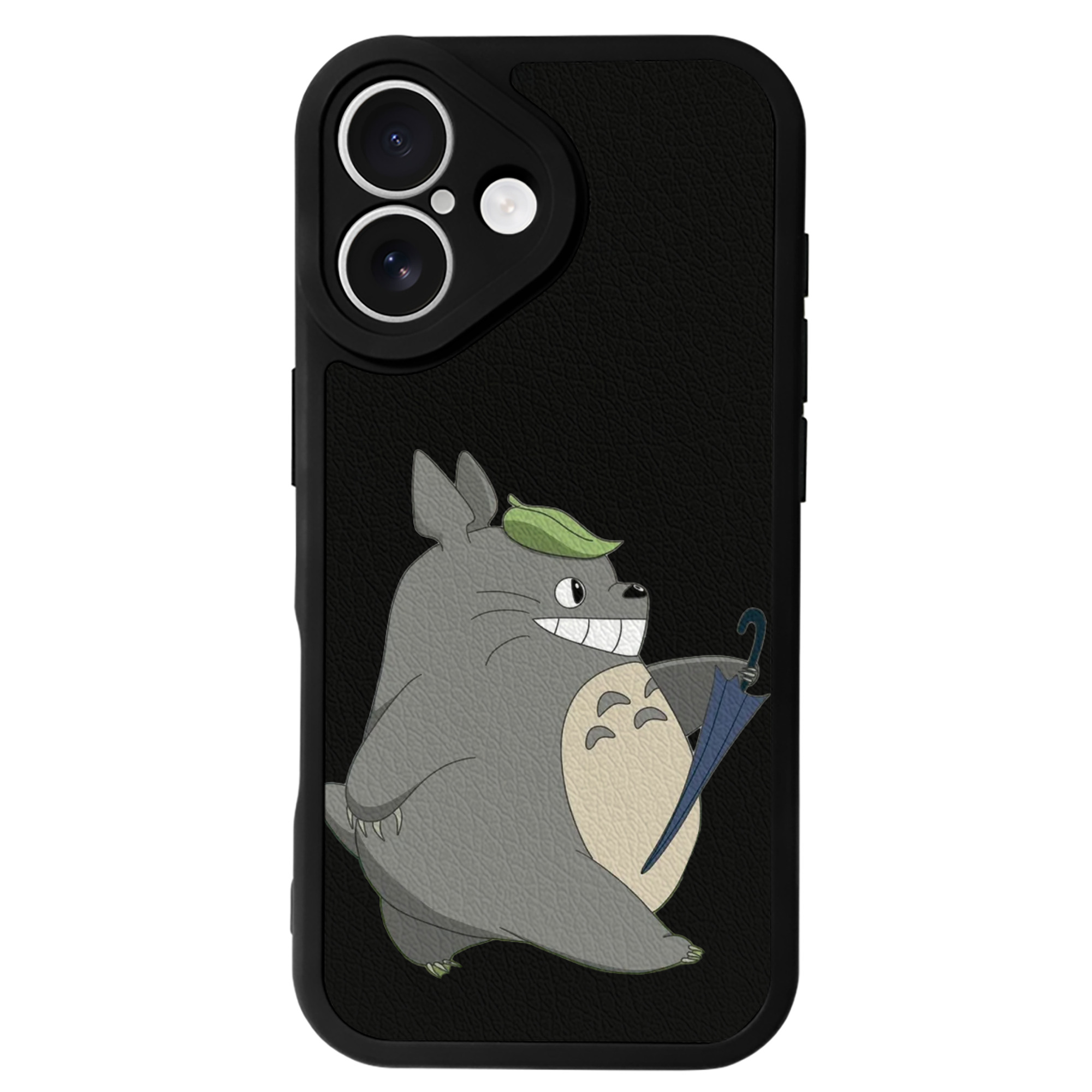（画像用） となりのトトロ 草壁メイ 草壁サツキ My Neighbor Totoro Satsuki Kusakabe Mei Kusakabe 【iPhone 16シリーズ対応】シリコンスマホケース（レザー調） 材質：シリコン